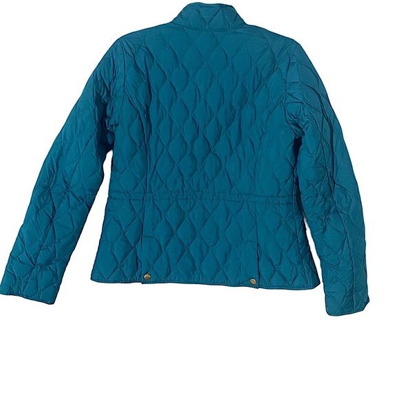 Eddie Bauer Lightweight Goose Down Classic Quilted Teal Jacket - Picture 2 of 6
